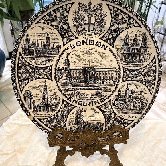 VINTAGE SOUVENIR LONDON ENGLAND PLATE - Picture 5 of 5